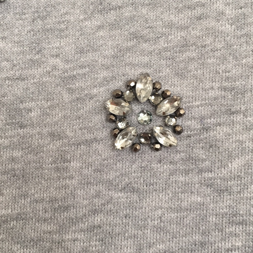 Michael Kors Gray Jewel Sweatshirt SZ S - Picture 4 of 6